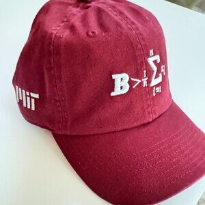 NWT MIT Baseball Cap - Be Greater than Average